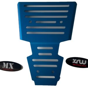 Proteccion lateral chasis FRONTAL azul anonizado - HONDA TRX 450