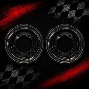 LLANTAS PACK 2 UNIDADES MX RACING DELANTERA NEGRAS EN ALUMINIO 2 X 10" beadlock negro