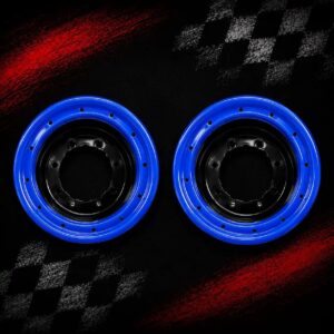 LLANTAS PACK 2 UNIDADES MX RACING DELANTERA NEGRAS EN ALUMINIO 2 X 10" beadlock AZUL