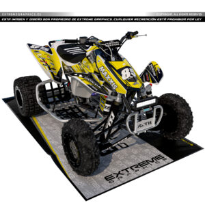 VINILO RACE HONDA TRX 450 PLASTICA BLANCA