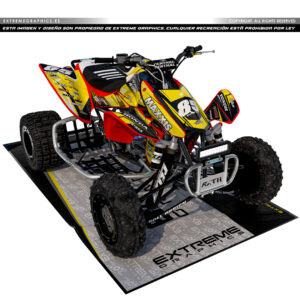 VINILO RACE HONDA TRX 450 PLASTICA ROJA