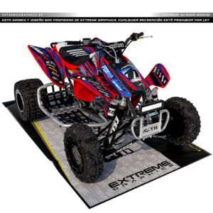 VINILO RACE HONDA TRX 450 PLASTICA ROJA