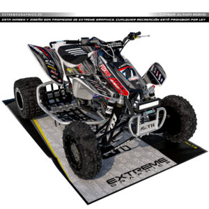 VINILO RACE HONDA TRX 450 PLASTICA BLANCA