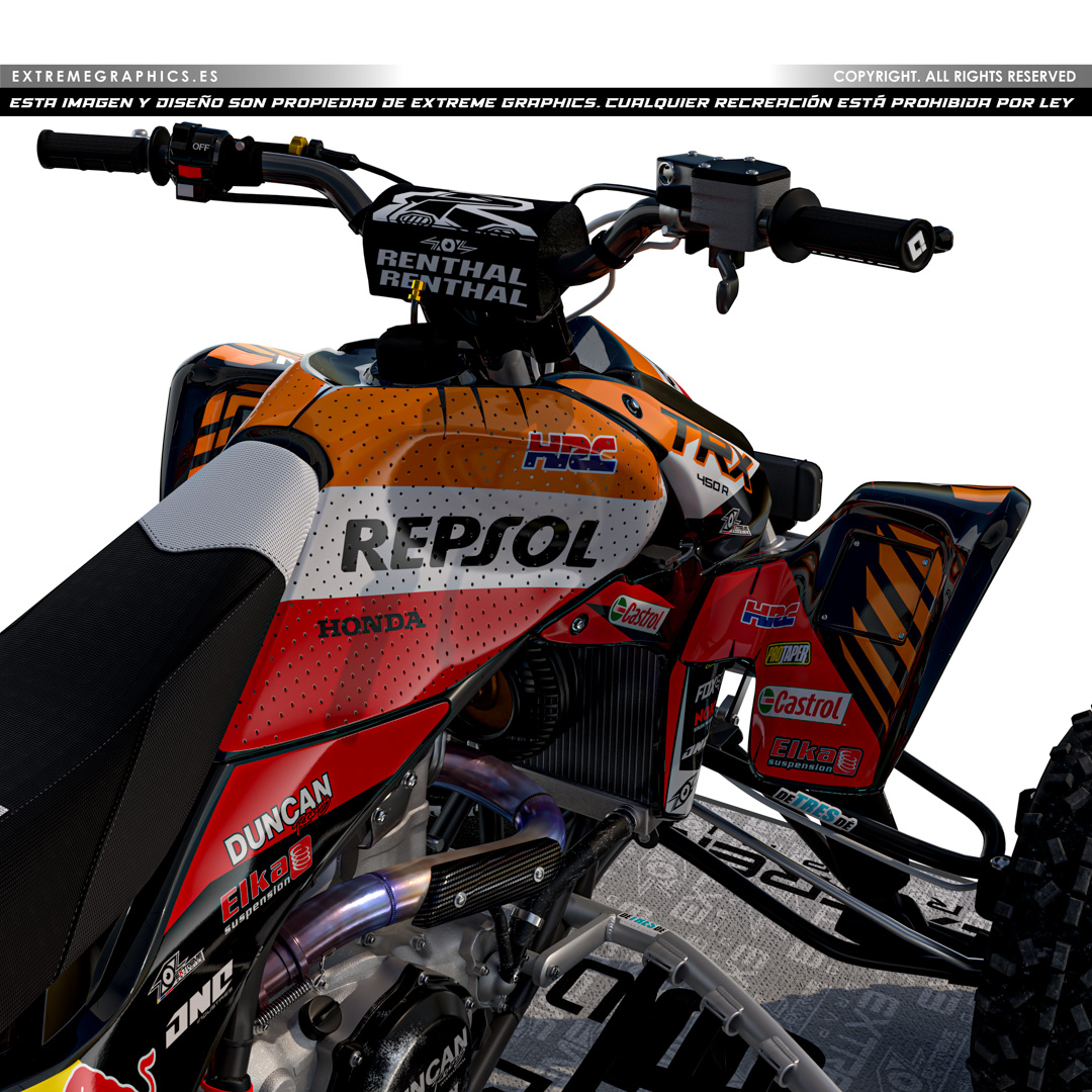 VINILO REPSOL HONDA TRX 450 - Imagen 2