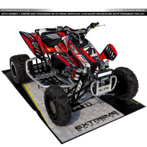 VINILO RACE HONDA TRX 450 PLASTICA ROJA