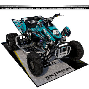 VINILO RACE HONDA TRX 450 PLASTICA NEGRA