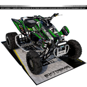 VINILO RACE HONDA TRX 450 PLASTICA NEGRA