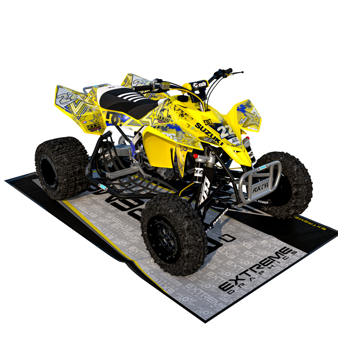 VINILO SUZUKI LTR 450 PLASTICA AMARILLA ROCKSTAR