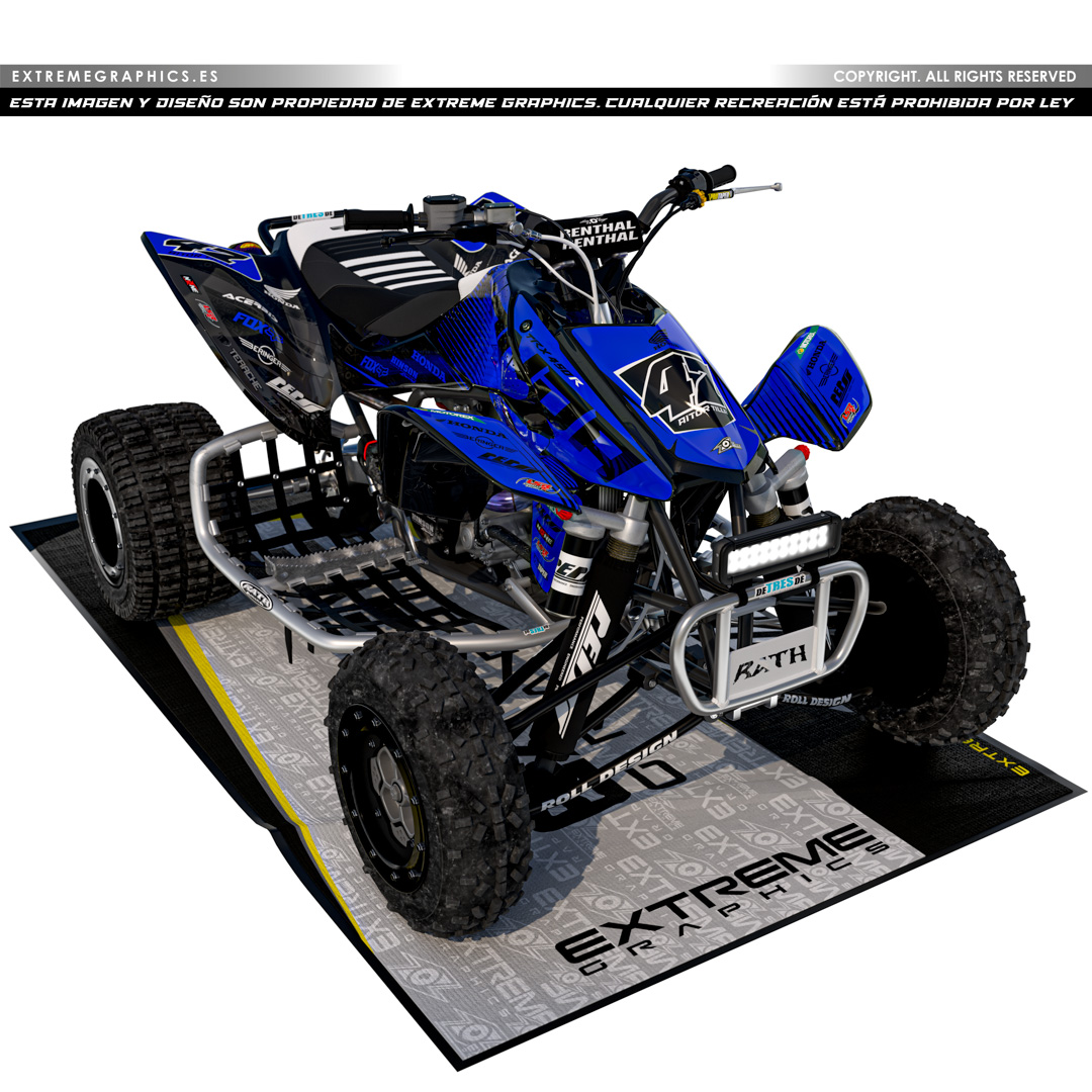 VINILO HONDA TRX 450 PLASTICA NEGRA