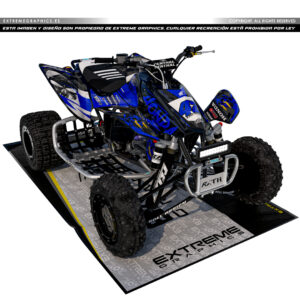 VINILO METAL MULISHA HONDA TRX 450 PLASTICA NEGRA