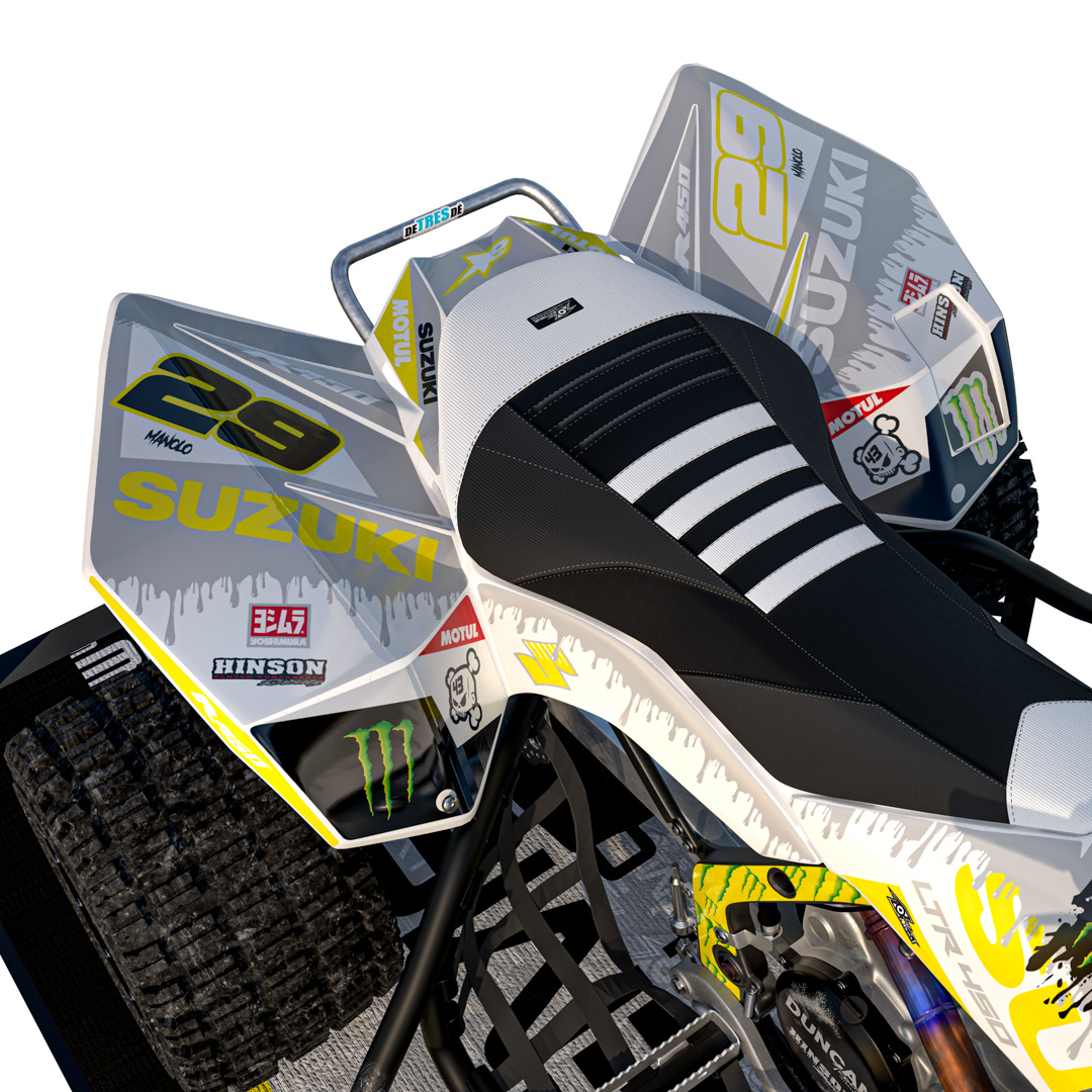 VINILO SUZUKI LTR 450 PLASTICA BLANCA MONSTER - Imagen 2