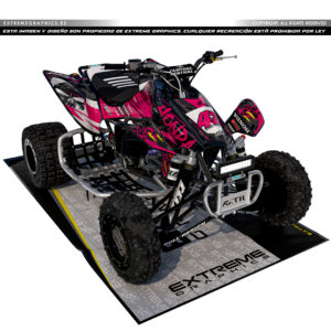 VINILO METAL MULISHA HONDA TRX 450 PLASTICA NEGRA