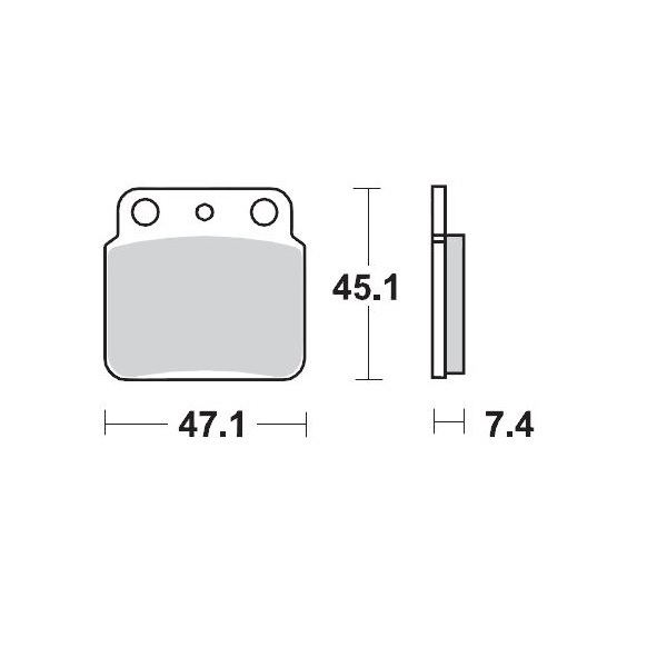 Pastillas de freno ATV Racing TRASERAS MOTO MASTER PARA SUZUKI LTR450/LTZ400/KAWASAKI KFX400