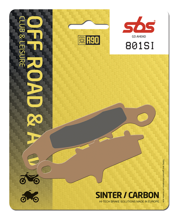 Pastillas de freno Offroad Sintered SBS delanteras izquierda, KAWASAKI KFX 450R / 700