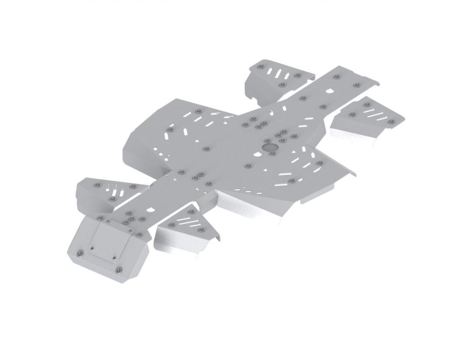 KIT COMPLETO PROTECTORES BAJOS ALUMINIO SEGWAY SNARLER AT6 S - Imagen 2