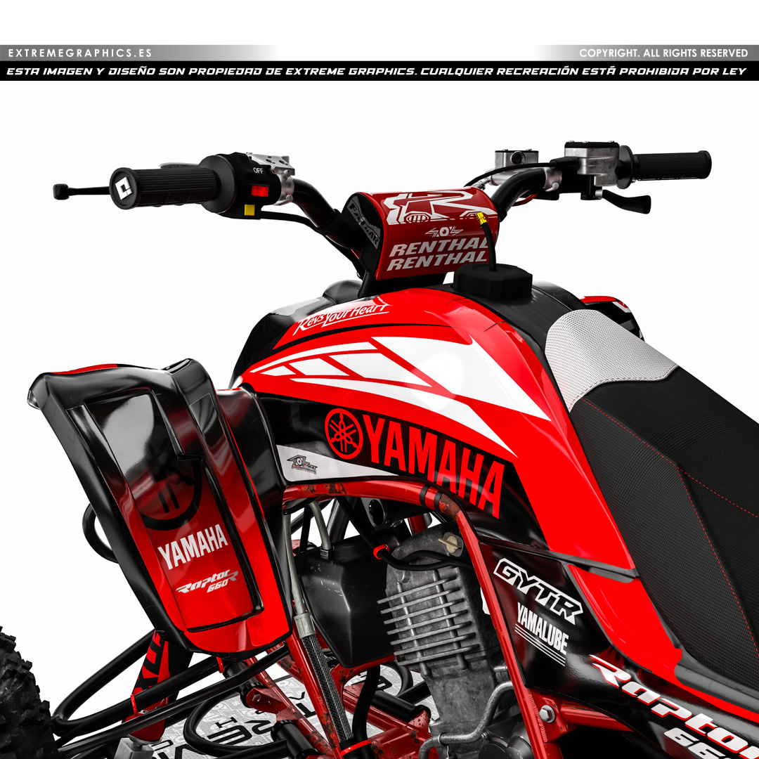 vinilo gytr rojo yfm 660 - Imagen 2