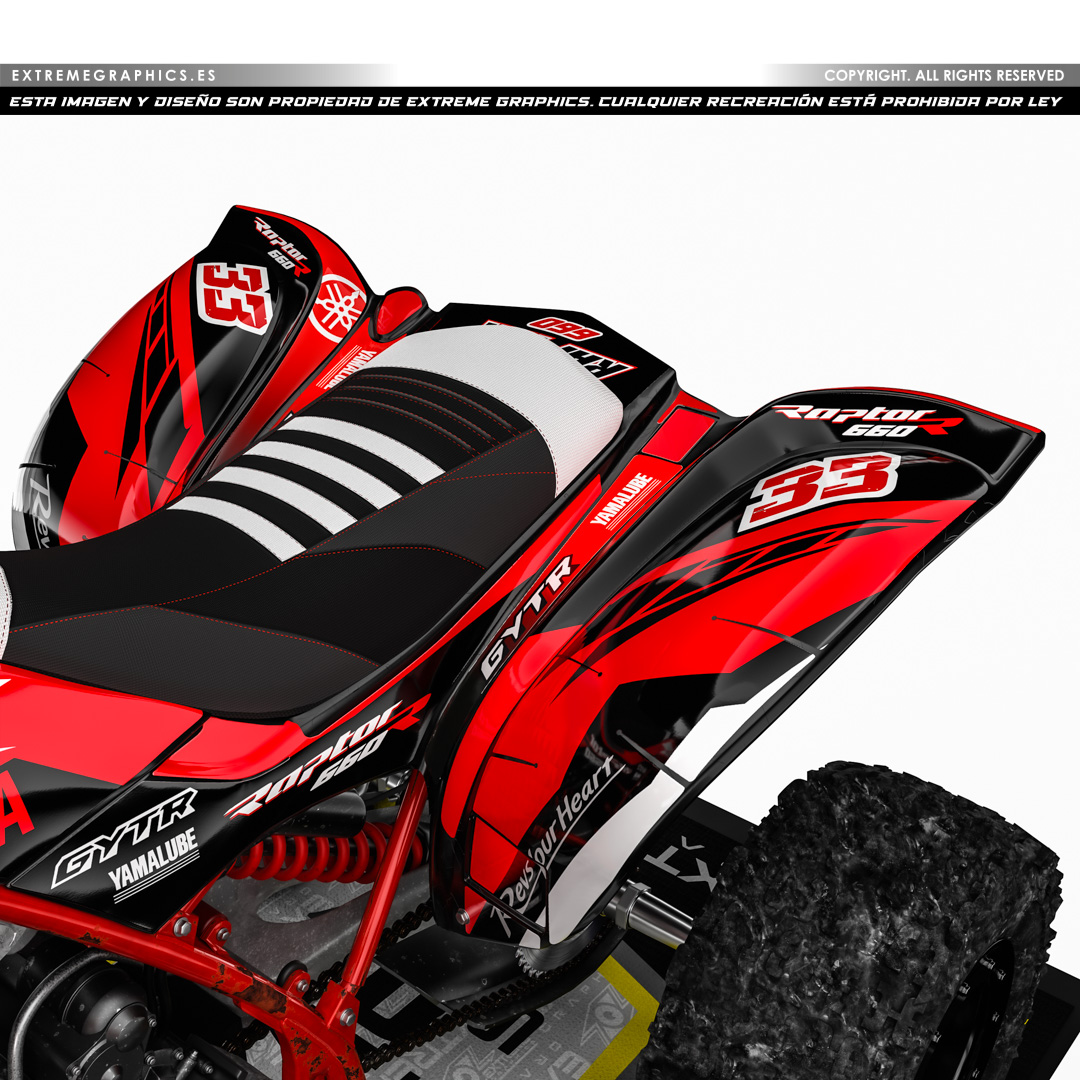 vinilo gytr rojo yfm 660 - Imagen 3