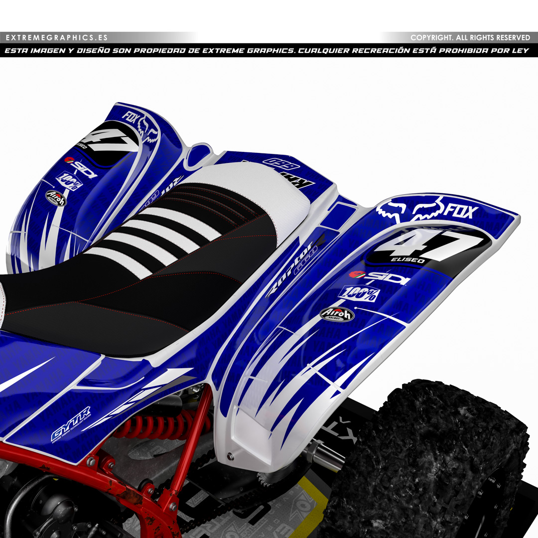 vinilo yamaha azul yfm 660 - Imagen 2