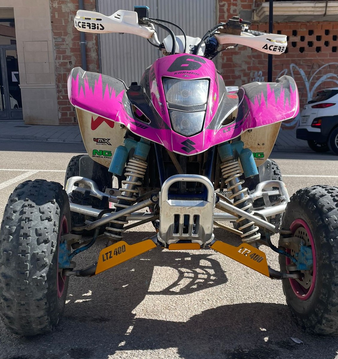 Protector trapecios inferiores anonizados XRW personalizado Suzuki LTZ 400 - Imagen 5