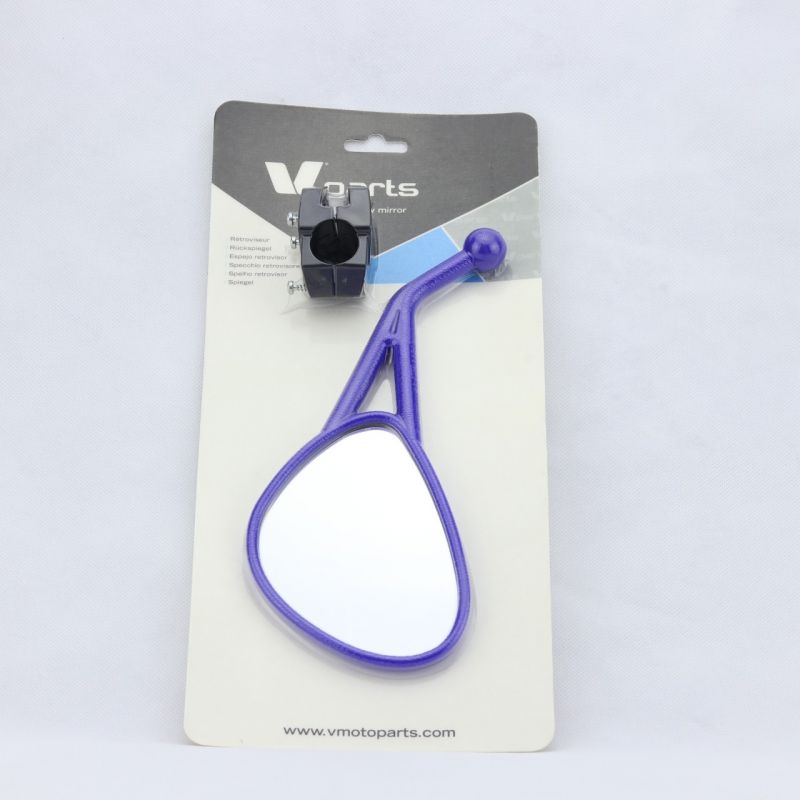 Espejo retrovisor homologado izquierdo plegable azul
