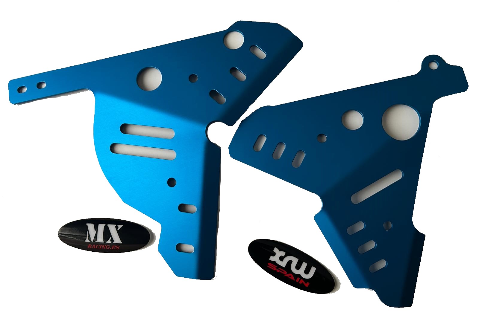 Proteccion lateral chasis azul anonizado - HONDA TRX 450