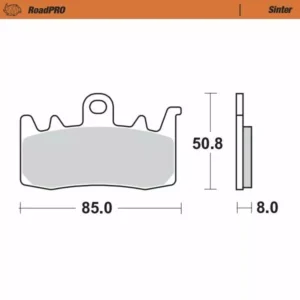 Pastilla de freno sinterizada RoadPRO motomaster para bmw gs