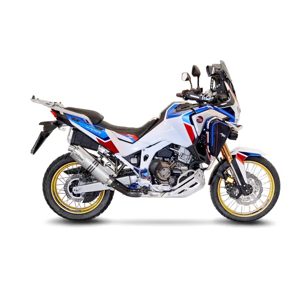 Silenciador Slip-On LV One Evo Acero inox. leo vince para honda 1100 l abs Africa Twin - Imagen 2