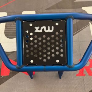 Defensa delantera azul anonizada X19 para suzuki ltz 400