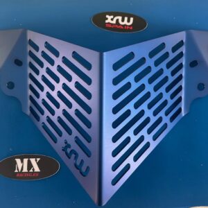 Protección de bloqueo frontal con pestaña azul anonizado suzuki ltr 450