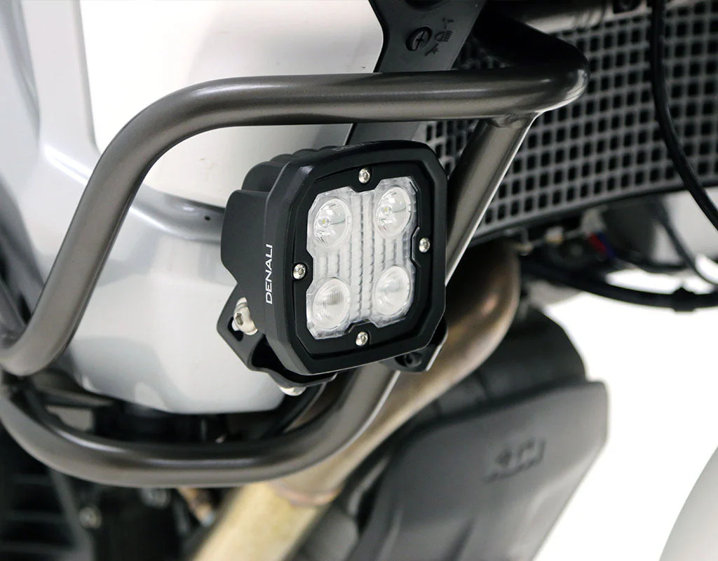 Soporte de luz de conducción - Abrazadera de barra articulada 21 mm-29 mm, negro para Yamaha Tenere 700 - Imagen 2