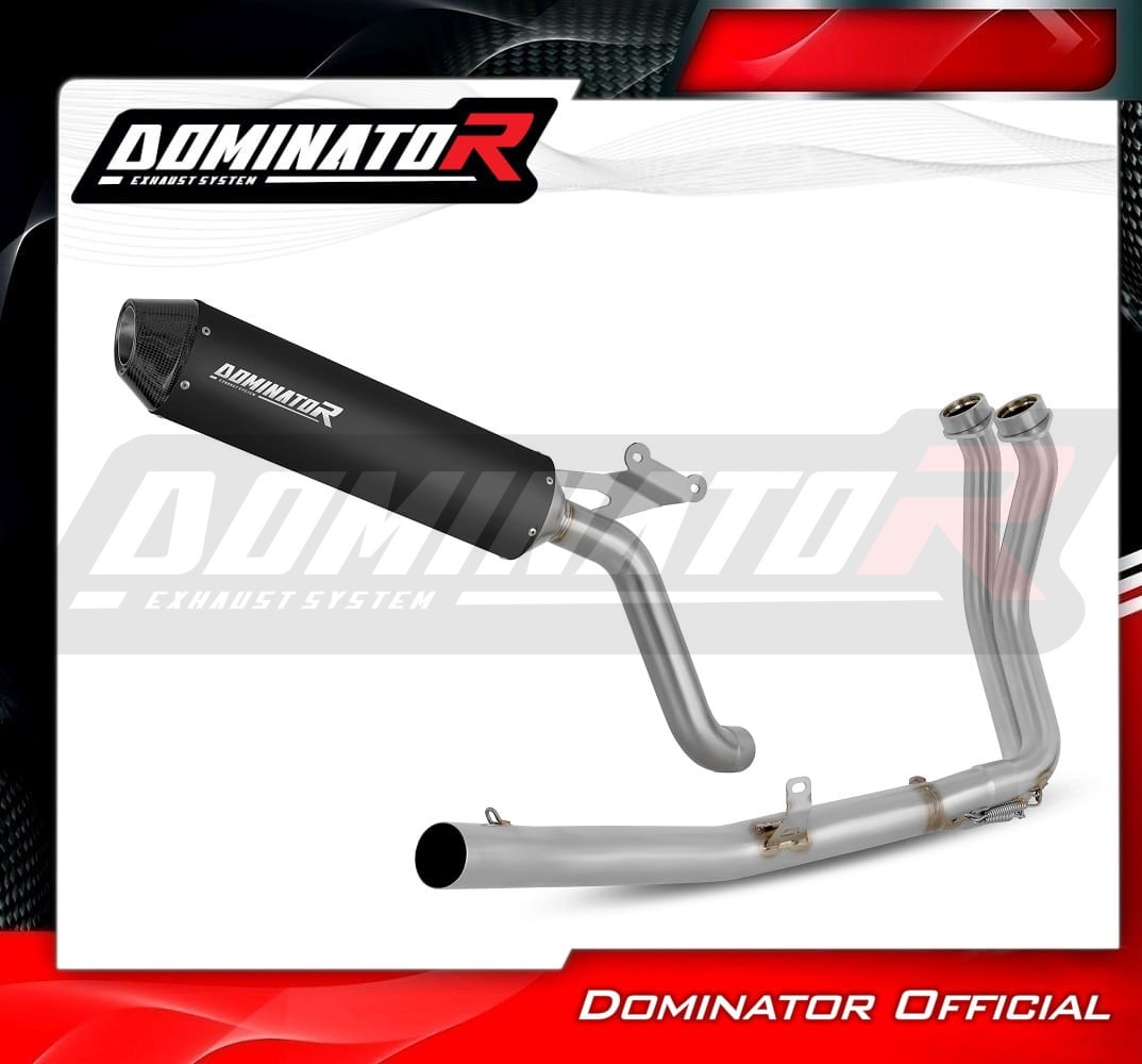 Sistema de escape Colector Silenciador MX2 NEGRO + dB killer Honda XL 750 TRANSALP 2023 - Imagen 3