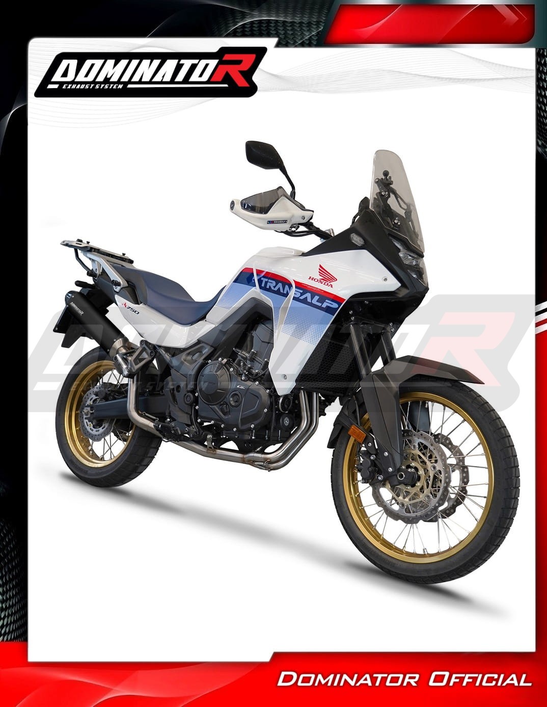 Sistema de escape Colector Silenciador MX2 NEGRO + dB killer Honda XL 750 TRANSALP 2023 - Imagen 5