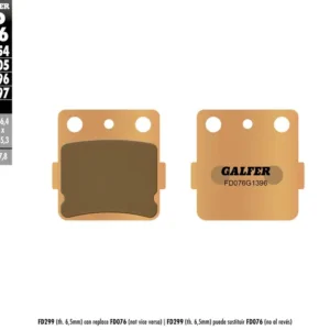 Pastillas de freno sinterizadas HH galfer
