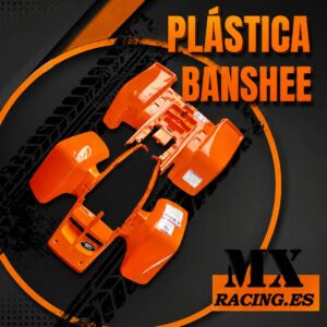 kit plasticos delanteros+traseros mxracing para yamaha banshee color naranja