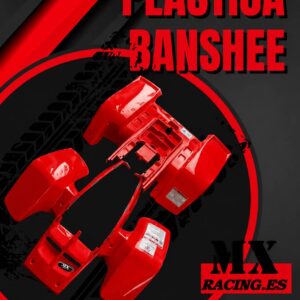 kit plasticos delanteros+traseros mxracing para yamaha banshee color rojo